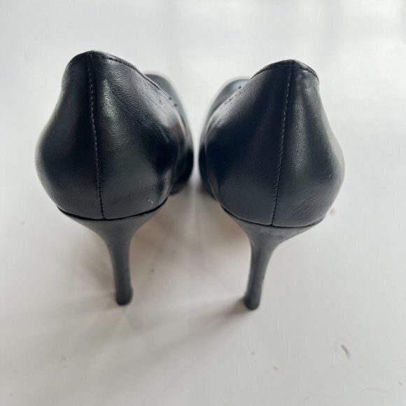 DOLCE VITA DV BLACK LEATHER HIGH HEELS PLATFORM WOMENS SIZE 6M - Picture 5 of 7